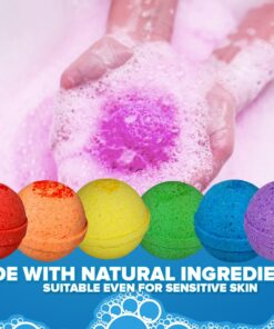 Two Sisters Bath Bombs for Kids with Surprise Toys Inside, 6 Bubble Bath Bombs with Kid Toy Suprises, Gentle and Kids Safe, Ideal Birthday Gift for Boys & Girls 6-pack Surprise 34 71LiJWQDH5L