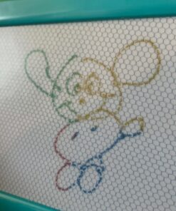 AiTuiTui Magnetic Drawing Board Mini Travel Doodle, Erasable Writing Sketch Colorful Pad Area Educational Learning Toy for Kid/Toddlers/Babies with 3 Stamps and 1 Pen (Green) Green 40 71LiOdxgtiL