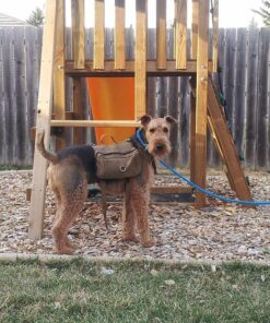 OneTigris Dog Pack Hound Travel Camping Hiking Backpack Saddle Bag Rucksack for Medium & Large Dog (Brown, Large) 11.4"L x 8.7"W x 2.4"H Brown 38 71LimBBqZGL