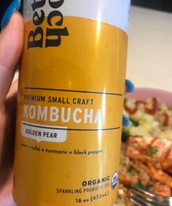 Better Booch Organic Kombucha - Probiotic & Antioxidant Rich Raw Sparkling Tea - Low Sugar, Vegan, Gluten Free - Gut Healing Active Cultures - Best Sellers Variety Pack, 16 Fl Oz Cans, 12-Pack 17 71LiyhTYVL