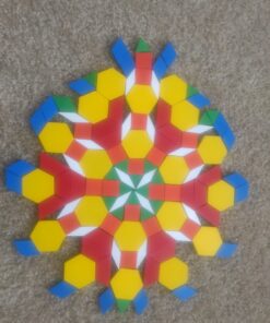 Melissa & Doug Pattern Blocks and Boards - Wooden Classic Toy With 120 Solid Wood Shapes and 5 Double-Sided Panels, Multi-colored - STEAM Animals, Tangrams Puzzle For Kids Ages 3+ Standard 56 71LjxgE6KtL