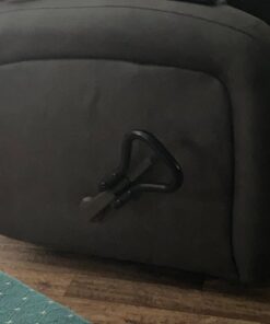 Stander Recliner Lever Extender, Oversized Grip Handle Adapter for Adults, Seniors, and Elderly, Extension Handle with Large Ergonomic Curve Grab Bar, Compatible with Wooden Recliner Handles - Black Standard 25 71Ljyf98hL