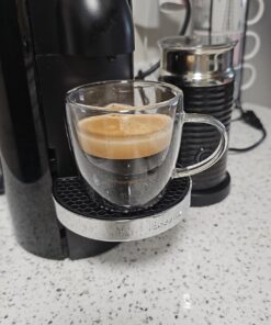 Nespresso VertuoPlus Deluxe Coffee and Espresso Machine by Breville with Milk Frother, 8 Ounces, Black Machine + Milk Frother 37 71LkzFesHjL