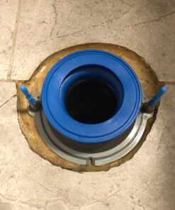 Danco 10879 All-in-One Toilet Installation Kit with Perfect Seal Wax Ring & Zero Cut Bolts, Blue and Gray, 1-Pack 1 Pack 40 71LlkKpo91L