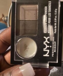 NYX PROFESSIONAL MAKEUP Eyebrow Cake Powder, Black/Gray 01 Black/Gray 5 Piece Set 30 71Lm u3sKcL