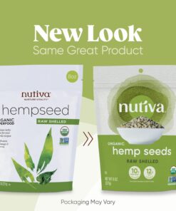 Alternative view of Nutiva Organic Shelled Hemp Seed, 19 Ounce, USDA Organic, Non-GMO, Non-BPA, Whole 30 Approved, Vegan, Gluten-Free & Keto, 10g Plant Protein and 12g Omegas per Serving for Salads, Smoothies & More