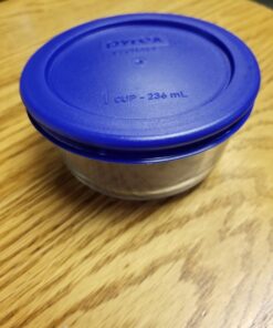 Pyrex Blue 4 Cup Round Plastic Cover - 6-Pack Dark Blue 9 71LnVYq3TL