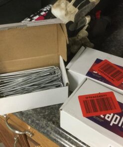 Ashman Galvanized Garden Stakes Landscape Staples and Fence Stake (150 Garden Staples - Heavy Duty & Anti Rust Galvanized) 150 6 Inch 11 Guage 29 71LoLXMQSzL