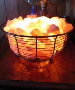 Himalayan Glow 1345 Oval Style Basket Night Salt Lamps, 7-9 Pounds Oval Style Metal Basket 51 71LpQxv85JL