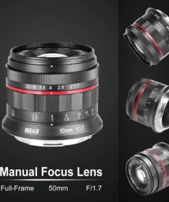 Meike 50mm F1.7 Full Frame Manual Focus Prime Lens Compatible with Z Mount Cameras Z5 Z6 Z7 Z30 Z50 30 71LpduizIrL