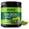 NATURELO Raw Greens Superfood Powder - Wild Berry Flavor - Boost Energy, Detox, Enhance Health - Organic Spirulina - Wheat Grass - Whole Food Nutrition from Fruits & Vegetables - 30 Servings 30 Servings (Pack of 1) 15 71LqbkHJUpL 1