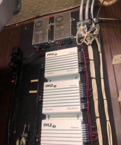 Pyle Hydra Marine Amplifier - Upgraded Elite Series 400 Watt 4 Channel Audio Amplifier - Waterproof, Dual MOSFET Power Supply, GAIN Level Controls, RCA Stereo Input & LED Indicator (PLMRA400) 31 71LqcLjn4wL