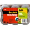 Scotch Sure Start Packing Tape, Clear, Holiday Wrapping Tape with Quiet Unwind and Easy Start, 1.88 in. x 25 yd., 6 Tape Rolls 6 Rolls 35 71Lr6JvFJXL