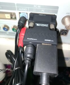 Tendak Active 1080P Female HDMI to VGA Male Converter Adapter Dongle with 3.5mm Stereo Audio Portable HDMI Connector for Laptop PC PS3 Xbox STB Blu-ray DVD TV Stick 30 71Lr87KSf8L