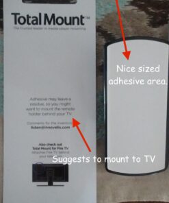 TotalMount Fire TV Remote Holder (Not Compatible with New Fire TV Remotes) 42 71LrTeSMc8L