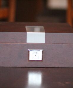 La Cubana Solid Wood Oak Cigar Humidor With Stainless Steel Plate, Holds 30-50 Cigars 15 71Lrb4j ZQL