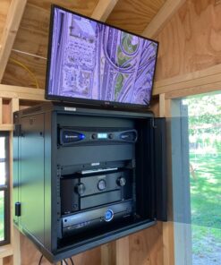 NB North Bayou TV Monitor Wall Mount Bracket Full Motion Articulating Swivel for 17-27 Inch Monitors with Gas Spring (Black Single Extension) F120-B Black 43 71Lrh6tKs1L