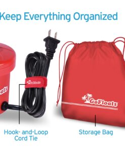 GoFloats Rapid Inflation Electric Air Pump (AC 110/120V) with Tote Bag and Raft Repair Kit 14 71LsIKmyRXL