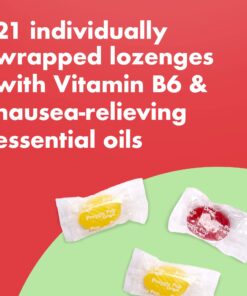 Preggie Pop Drops Plus | 21 Drops | Vitamin B6 for Morning Sickness & Nausea Relief during pregnancy | Safe for pregnant Mom & Baby | Gluten Free | Two Flavors: Lemon & Raspberry 22 71LscqrOzCL