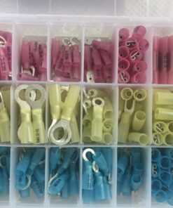 Wirefy Heat Shrink Wire Connectors Kit - Marine Grade Electrical Connectors - Automotive Butt Connectors - Insulated Ring, Spade, Fork, Hook Crimp Terminals - 22-10 Gauge - 270 PCS 270 pieces kit 38 71LsuyE85CL