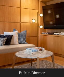 Brightech Tree Floor Lamp for Living Rooms & Offices, Dimmable Standing Lamp for Bedroom Reading, LED Spotlight Floor Lamp, Tall Lamp with Adjustable Panels for Minimal Space Use - Antique Brass 23 71Lt02p1hEL
