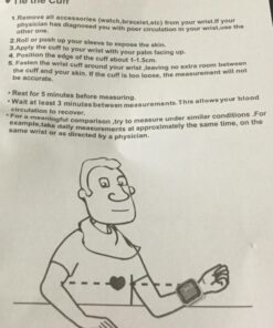 Care Touch Digital Wrist Blood Pressure Monitor, Wrist BP Cuff for Adults Size 5.5-8.5", Blood Pressure Monitors for Home Use, Automatic High Blood Pressure Machine with Batteries & Protective Pouch 36 71LtWL7zXEL