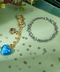 PH PandaHall Iron Open Jump Ring, 3300Pcs 6 Colors Unsoldered O Rings 4mm 21-Gauge Metal Jewelry Connector with Opener Tool for Earring Bracelet Neckalce Jewelry Craft 6 Colors-3300pcs 22 71LtzUuTnL