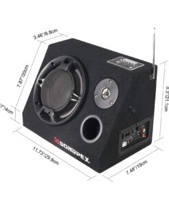 SONDPEX Bluetooth Speaker System & Digital Music Player 6.5" Subwoofer 200W Max Output FM Radio Receiver SD/MMC card and USB Reader, Wireless Outdoor Bluetooth Speaker, Portable Party Speaker CSF-E65B Standard Packaging 21 71LusHK6fHL