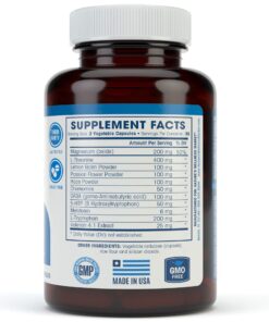 Premium Natural Sleep Aid for Adults - Effective Relief - Non Habit Forming - Wake Up Feeling Refreshed - Proprietary Blend with Melatonin, Tryptophan, Magnesium, Valerian, Chamomile & More - 60 Veg 18 71Lv3KcPRXL