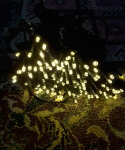 VMANOO Solar Christmas Lights 72 Feet 22 Meter 200 LED 8 Modes Fairy String Lights for Outdoor, Gardens, Homes, Wedding,Party,Lawn,Tree,Gift,Waterproof(Warm White) 1 PACK Warm White 38 71LveAYndcL