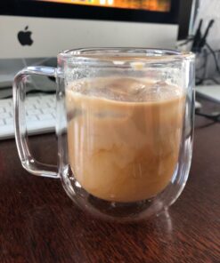 Huada Double Wall Insulated Borosilicate Glass Mugs Modern Espresso Cups, 10-Ounce, Set of 2 36 71LwJtsUJL