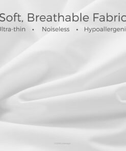 Linenspa Waterproof Smooth Top Premium Queen Mattress Protector, Breathable & Hypoallergenic Queen Mattress Covers - Packaging may vary, White 25 71LxG DM5FL