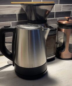 Hamilton Beach Electric Tea Kettle, Water Boiler & Heater, 1 L, Cordless, Auto-Shutoff & Boil-Dry Protection, Stainless Steel (40998) 50 71LxHfnCL