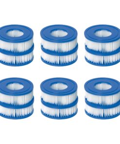 Bestway 58239 Lay-Z Spa Filter Pump Replacement Cartridge Type VI Lay-Z Spa Hot Tub Only, Requires 2 Cartridges per Charge (6 Pack)
