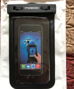 MoKo Waterproof Phone Pouch Holder, Cellphone Case Dry Bag with Lanyard Armband Compatible with iPhone 14 13 12 11 Pro Max, Samsung S21/S20/S10, Black 33 71LyaK9O4 L