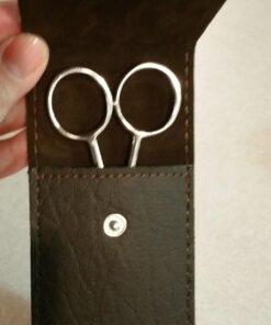 5" Professional German Beard and Mustache Scissors - Moustache Grooming Kit for Trimming Facial Hair with Beard Scissors, Beard Comb,Mustache Comb, and Carry Case by Striking Viking 32 71LyoIyZ7ML