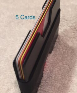 ROCO MINIMALIST Aluminum Slim Wallet RFID BLOCKING Money Clip - No.2 Black 54 71LzQZjGTjL