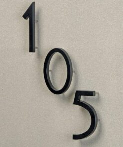 Alternative view of Hy-Ko Products FM-6/3 Floating House Number 3 (THREE) 6" High, Black, 1 Piece