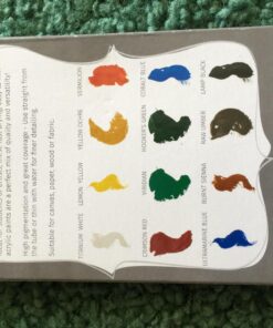 Castle Art Supplies 12 x 12ml Acrylic Paint Set | Value Beginner Set for Starters or Adult Artists | Quality Intense Colors | Smooth to Use on Range of Surfaces | In Neat Presentation Box 12 Count (Pack of 1) 40 71M RdHVs L