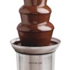 Nostalgia CFF986 32-Ounce Stainless Steel Chocolate Fondue Fountain, 2-Pound Capacity, Easy to Assemble 4 Tiers, Perfect For Nacho Cheese, BBQ Sauce, Ranch, Liqueurs Original