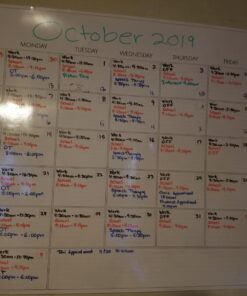 Large Dry Erase Wall Calendar - Not Folded 36” x 48” Undated Erasable Monthly Calendar - Reusable Wall Calendar For Home And Office Planner 33 71M0bSj8DkL