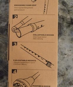 REHAND Walking Cane - Foldable, Adjustable, Collapsible Walking Canes for Men & Women, Pivot Tip, with Travel Bag | Walking Sticks for Seniors & Adults Ocean Blue 85 71M155onp0L