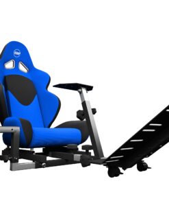 OpenWheeler Advanced Racing Seat Driving Simulator Gaming Chair with Gear Shifter Mount Blue 13 71M17NackfL