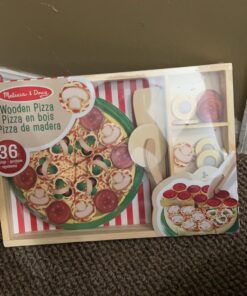 Melissa & Doug Wooden Pizza Play Food Set With 36 Toppings - Pretend Food And Pizza Cutter/ Toy For Kids Ages 3+ 32 71M1IUuav8L 1
