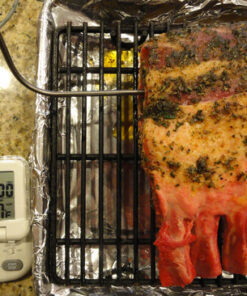 Polder Digital in Oven Programmable Thermometer and Timer, Flip Top Display and Magnetic Wall Mount for Easy Reading, White Multicolor 21 71M1UsnBuLL