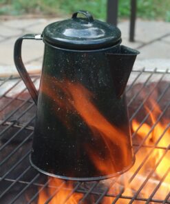 Granite Ware 3 Qt Coffee Boiler. Enameled Steel 12 cups capacity. Perfect for camping, Heat Coffee, Tea and Water directly on stove or fire. 37 71M1qNrXrrL
