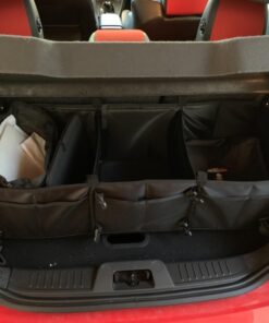 Tuff Viking Convertible Large 3 Compartment SUV Trunk Organizer | Grocery Organizer w Tie Down Straps and Insulated Leakproof Cooler Bag for Cars, Trucks and SUVs. PATENTED (4-in-1 w/Cooler, Black) 3-in-1 w/ Cooler bag 38 71M28ZAMbsL