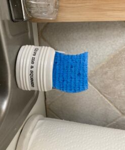 Mud Pie Give Me A Squeeze Sponge Caddy, 3" x 3", White 27 71M2Gzi7xzL