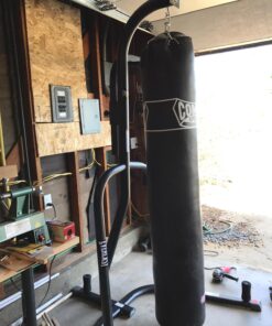 Everlast Steel Heavy Punching Bag Stand Workout Equipment for Kickboxing, Boxing, and MMA Training with 3 Plate Pegs and 100 Pound Capacity Black 76 71M2lR rwgL