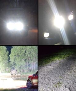 Safego 4inch Round led lights Bar 2Pcs 27w Waterproof Flood Beam Led Pod lights Work Light 12v led lights Off Road Lights Driving Light for Truck Suv Atv Tractor Boat R27W 22 71M31ICgVsL